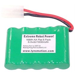 6.0 Volt Ni-MH 1600mAh Battery Pack